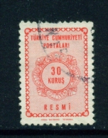 TURKEY  -  1964  Official  30k  Used As Scan - Unused Stamps