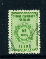 TURKEY  -  1964  Official  50k  Used As Scan - Unused Stamps