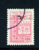 TURKEY  -  1966  Official  Carpets  100k  Used As Scan - Unused Stamps