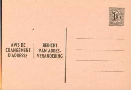 AP - Entier Postal - Carte Postale Avis De Changement D´adresse N° 15 - Chiffre Sur Lion Héraldique - 1,50 Fr Gris - FN - Addr. Chang.