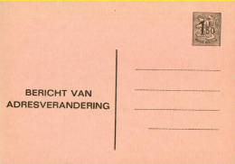 AP - Entier Postal - Carte Postale Avis De Changement D´adresse N° 15 - Chiffre Sur Lion Héraldique - 1,50 Fr Gris - N - Adreswijziging