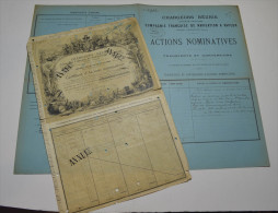 Cie De Navigation à Vapeur, Sa Chargeurs Réunis, Super Déco De Lesache, + Chemise De Transferts Et Conversions - Navigation