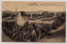 Congo Belge, Carte Postale, Boma, Parc Du Gouverneur, 5 C., Elisabethville, 5-3-13 - Enteros Postales