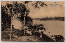 Congo Belge, Carte Postale, Le Fleuve Congo à Sendwe, 5 C., Boma, 18-9-13 - Entiers Postaux
