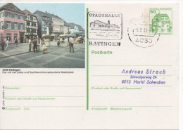 Nr. 3829,  Ganzsache Deutsche Bundespost,  Ratingen - Cartes Postales Illustrées - Oblitérées