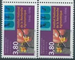 [06] Variété : N° 3001 INRA Main Sur Fond Gris Clair Au Lieu De Foncé +  Normal  ** - Unused Stamps