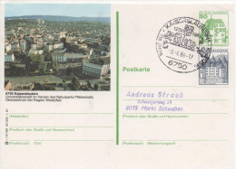 Nr. 3838,  Ganzsache Deutsche Bundespost,  Kaiserslautern - Cartes Postales Illustrées - Oblitérées