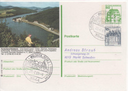 Nr. 3850,  Ganzsache Deutsche Bundespost,  Waldeck - Cartes Postales Illustrées - Oblitérées