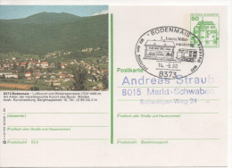 Nr. 3866,  Ganzsache Deutsche Bundespost,  Bodenmais - Cartes Postales Illustrées - Oblitérées