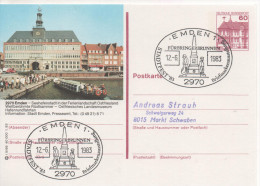 Nr. 3887,  Ganzsache Deutsche Bundespost, Emden - Cartes Postales Illustrées - Oblitérées