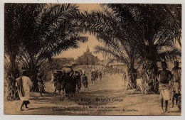 Congo Belge, Carte Postale, Baudouinville, Indigènes Apportant Des Vivres à La Mission, 30 C., Neuve - Entiers Postaux