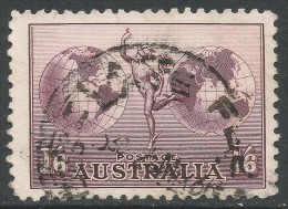 Australia. 1934-48 Hermes. No Watermark. 1/6 Used. SG 153 - Usados