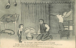 Animaux - Cochons - Cochon - Patois - Humour - Humoristique - Santé - Au Village - Deux Malades Pour Un Lavement - Varkens