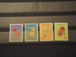 FORMOSA-TAIWAN - 1969 ROSE 4 Valori - NUOVI(++) - Neufs