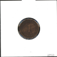 Deutsches Reich Jägernr: 10 1893 E Stgl./unzirkuliert Bronze Stgl./unzirkuliert 1893 1 Pfennig Großer Reichsadler - 1 Pfennig