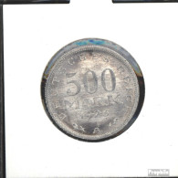 Deutsches Reich Jägernr: 305 1923 D Sehr Schön Aluminium Sehr Schön 1923 500 Mark Reichsadler Mit Umschrift - 200 & 500 Mark