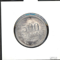 Deutsches Reich Jägernr: 305 1923 D Vorzüglich Aluminium Vorzüglich 1923 500 Mark Reichsadler Mit Umschrift - 200 & 500 Mark