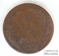 Niederlande KM-Nr. : 132 1902 Sehr Schön Bronze Sehr Schön 1902 1 Cent Gekrönter Löwe - 1 Cent