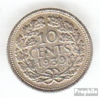 Niederlande KM-Nr. : 163 1927 Sehr Schön Silber Sehr Schön 1927 10 Cents Wilhelmina I. - 10 Cent