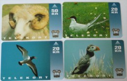 FAROE ISLANDS - Mint - Set Of 4 - 20 & 50 Units - Faeroër