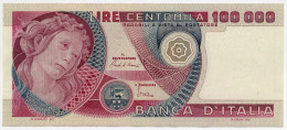 100000 LIRE, ITALIA - ITALY PRIMAVERA BOTTICELLI, DATA EMISS. 10/06/1982 (SUP - AU) "Firme - Sign. Ciampi-Stevani". - 100000 Liras