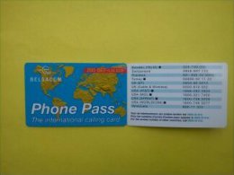 Phone Pass Carton Folder Used  Rare - Te Identificeren