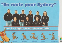 JEUX OLYMPIQUES  DE SYDNEY 2000 Avec La Région Haute-Normandie E.NAVET,A.LEDERMANN..... - Juegos Olímpicos