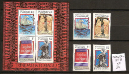 Trinité Et Tobago 507 à 510 + BF 38 ** Côte 24 € - Trinité & Tobago (1962-...)