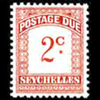 SEYCHELLES 1951 - Scott# J1 Numeral 2c LH (XW585) - Seychelles (1976-...)