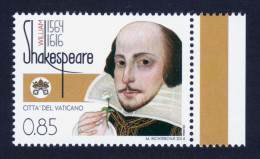 2014 VATICANO "SHAKESPEARE" SINGOLO MNH - Nuevos