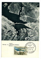 CARTE MAXIMUM / FRANCE N° 1203 /  BARRAGE DE FOUMELGHERZA / BISKRA ALGERIE / EAU - Agua