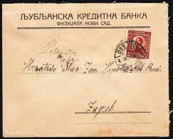 Yugoslavia 1924, Cover Novi Sad To Zagreb W./postmark Novi Sad - Lettres & Documents