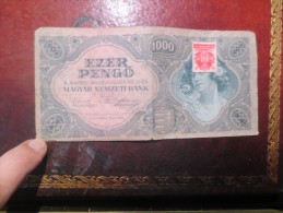 BUDAPEST - MAGYAR NEMZETI BANK -1000 EZER PENGO -1945 - AVEC TIMBRE - VOIR PHOTOS - Hongarije