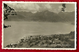 DSG-07 Saint-Gingolph St-Gingolf,  Vue Générale, Lac Léman Et Alpes Vaudoises. Cachet 1936 - Saint-Gingolph