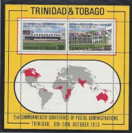 TRINIDAD & TOBAGO 2nd COMMONWEALTH CONFERENCE Of POSTAL ADMINISTRATIONS MNH 1973 - Trinité & Tobago (1962-...)