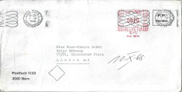 Ausland Brief   "Postfach Bern" - London            1968 - Frankiermaschinen (FraMA)