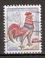 Timbre France Y&T N°1331 (08) Obl.  Coq De Decaris. 0.25 F. Outremer, Carmin Et Brun. Cote 0,15 € - 1962-1965 Cock Of Decaris