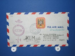 FFC First Flight 115 Amsterdam - Boedapest Hongarije 1956 - A476c (nr.Cat DVH) - Storia Postale