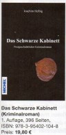 Helbig Krimi Das Schwarze Kabinett 2014 Neu ** 20€ Philatelistische Kriminalroman New Philatelic History Book Of Germany - Sonstige & Ohne Zuordnung