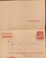 Germany/German States/Bayern - Stationery Postcard,Kartenbrief Im Jahr 1918  Zirkuliert - Sonstige & Ohne Zuordnung