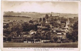 Cpa  LONGNY AU PERCHE Entouiré De Forets  C Est Un Lieu De Repôs Sain Et Agreable Vue Prise De La Roche - Longny Au Perche