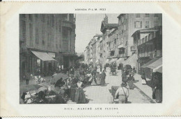 NICE MARCHE AUX FLEURS AGENDA PLM 1922 CPA BE CARTE NEUVE - Markets, Festivals