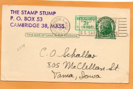 United States 1952 Card Mailed - 1941-60