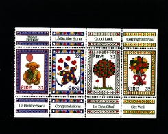 IRELAND/EIRE - 1995  GREETINGS STAMPS PANE FROM BOOKLET  MINT NH - Blokken & Velletjes