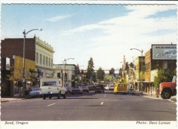 Bend Oregon, Auto, Street Scene, C1970s Vintage Postcard - Otros & Sin Clasificación