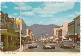 Grants Pass Oregon, Auto, Street Scene, Business Signs, C1970s Vintage Postcard - Otros & Sin Clasificación