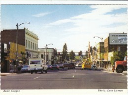 Bend Oregon, Auto, Street Scene, Business Signs, C1970s Vintage Postcard - Otros & Sin Clasificación