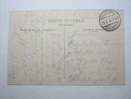 1915 , COURTRAI   , Carte Militaire - Armée Allemande