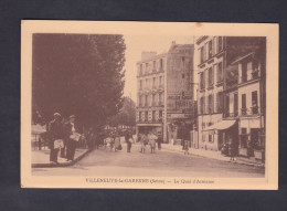 Villeneuve La Garenne (92) - Le Quai D' Asnieres ( Animée Ed. Pesteil Tabac Du Pont ) - Villeneuve La Garenne