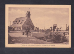 Villeneuve La Garenne (92) - Eglise - Square  ( Animée Ed. Pesteil Tabac Du Pont ) - Villeneuve La Garenne